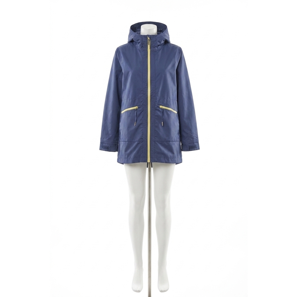NEW TRIBAL water repellent lightweight hooded coat in marine